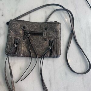 Botkier Metallic Gray Crossbody Bag